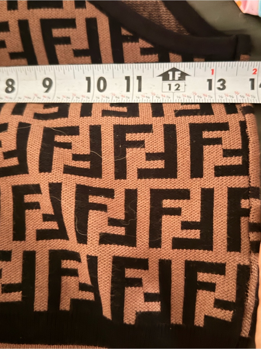 Fendi Brown & Black FF Knit Tank Top - Picture 7 of 8